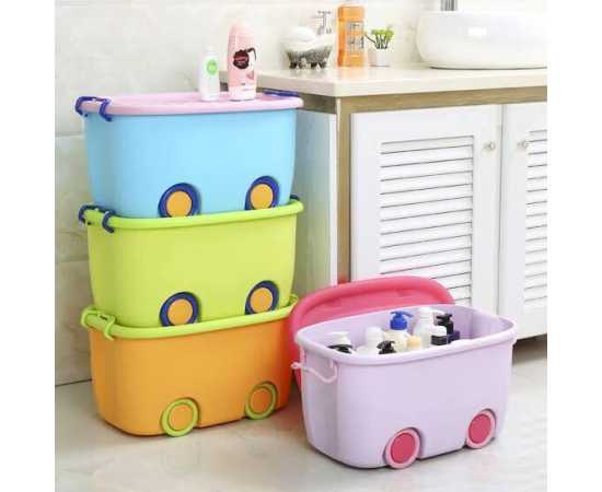 Storage Box Wheel Container Multipurpose Storage Box For Kids