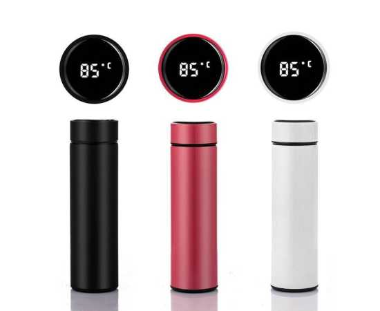 Digital Temperature Display Water Bottle - 500ml Storage CapacityDigital Temperature Display Water Bottle - 500ml Storage Capacity