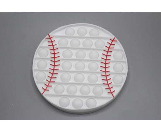 Baseball Shaped Colorful Pop It Fidget Toy (KC5540)