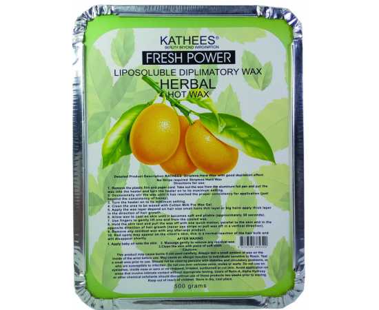 Kathees Hard Diplimatory Herbal Hot Wax - 500 Grams
