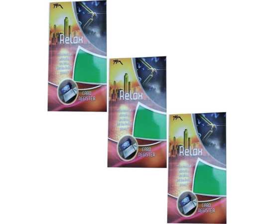 3 In 1 Card Register Art # Cr-300 (Single Line, Four Line & Math Box) (3 PCS)