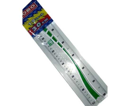 12 Inch Plastic Ruler Scale Art # 421 (12 PCS)12 Inch Plastic Ruler Scale Art # 421 (12 PCS)