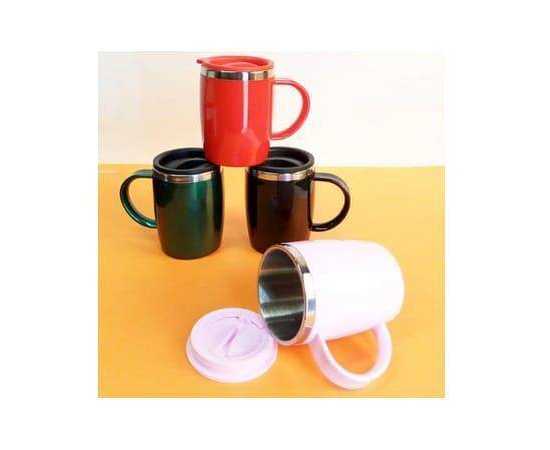 Stainless Steel Coffee Mug With Air Tight Lid 400ml