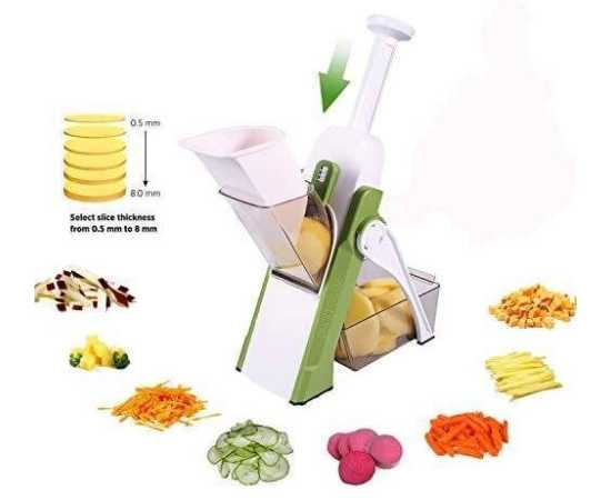 Multifunctional Vegetable Slicer with Stainless Steel Blades