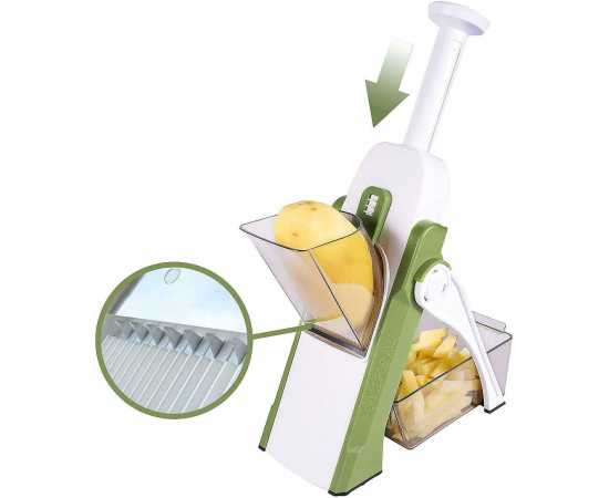 Multifunctional Vegetable Slicer with Stainless Steel Blades
