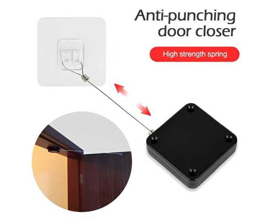 Multi-Functional Punch-Free Automatic Sensor Door Closer