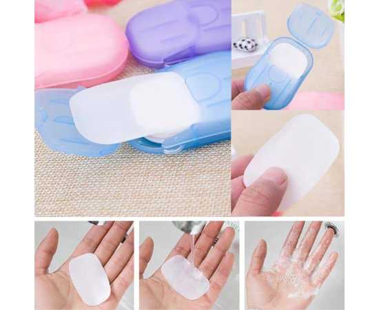 Disposable Soap Paper Clean Scented Slice Foaming Box