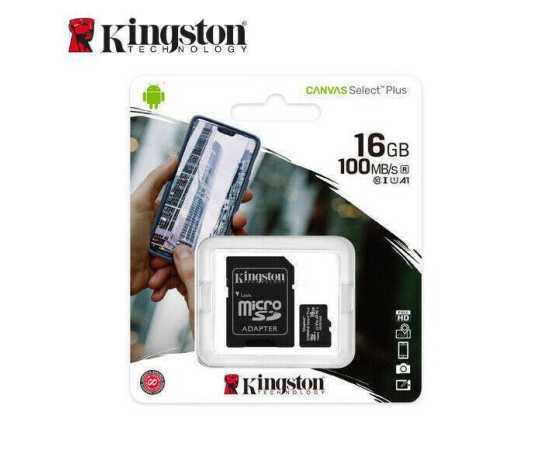 Kingston 16GB MicroSD Memory Card
