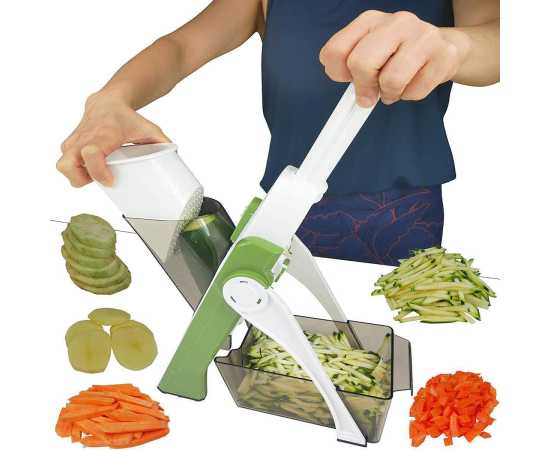 Multifunctional Vegetable Slicer with Stainless Steel Blades