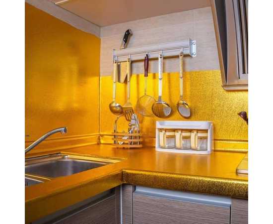 40 X 200cm Kitchen Aluminum Self Adhesive Wall Sticker