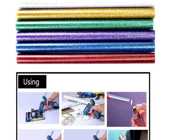 Pack of 2 - Small Glue Gun Glitter Sticks 7mm Glue Stick