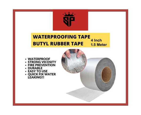 SP Dealz Water Proof  Butyl Rubber Aluminum Foil Tape