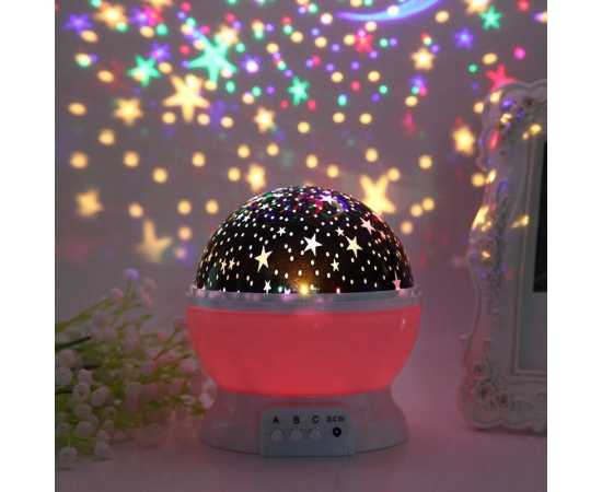 Starry Sky Dream Rotating Projection Night Light for Kids Room