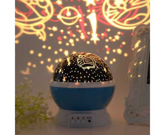 Starry Sky Dream Rotating Projection Night Light for Kids Room
