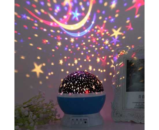 Starry Sky Dream Rotating Projection Night Light for Kids Room