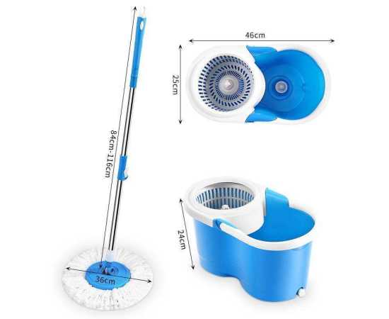Rotating Spin Mop 360 with Bucket & Wheels