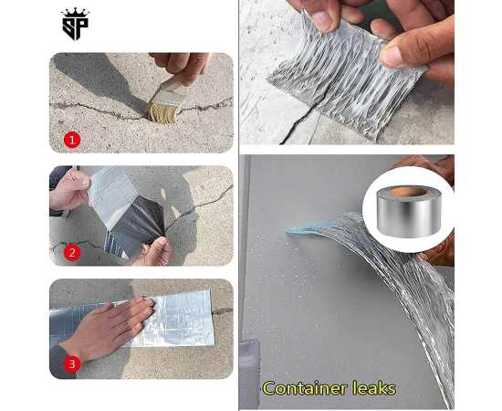 SP Dealz Water Proof  Butyl Rubber Aluminum Foil Tape