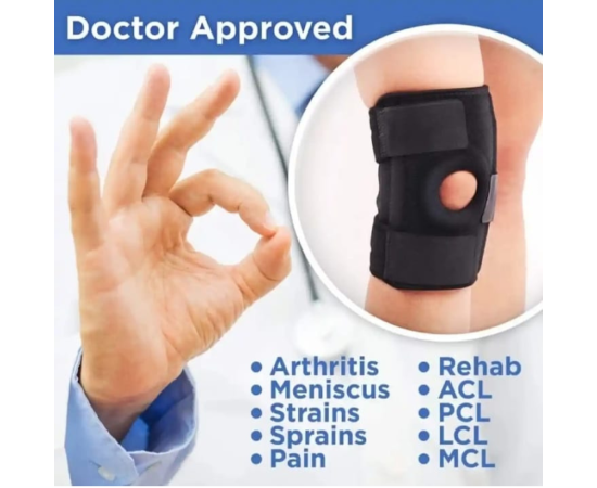 Knee Support Brace Black - 1 PieceKnee Support Brace Black - 1 Piece