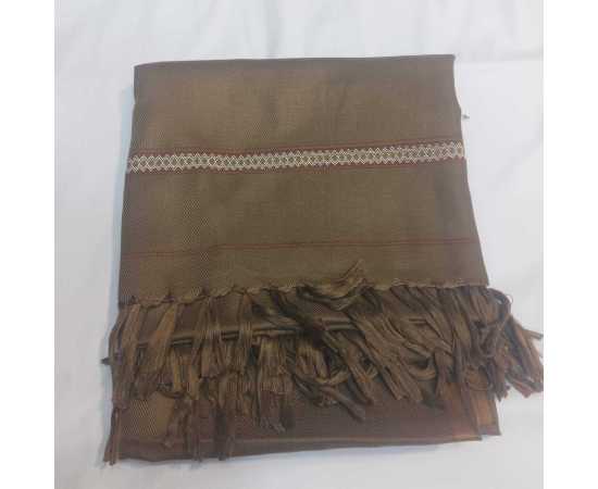 Men's Wool Bannu Shawl (03) - Brown