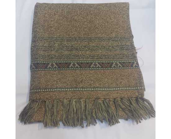 Men's Wool Bannu Shawl (04) - Brown