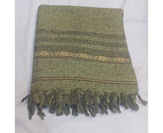 Men's Wool Bannu Shawl (06) - Brown