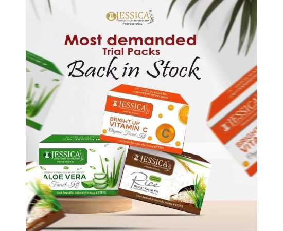 Jessica Pack Of 3 Facial Kits Back in Stick