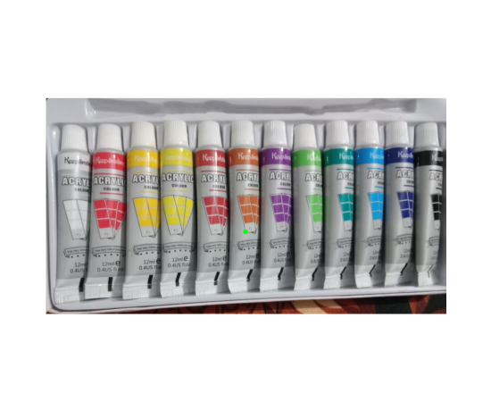 Vibrant Creations Acrylic Paint Set - Pack of 12 Colors