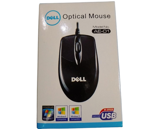 Dell E-01 USB Optical Mouse For Laptops & Computers Dell E-01 USB Optical Mouse For Laptops & Computers