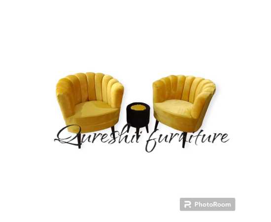 Stylish Flower Coffee Chair Set Customize In Your Color Choise