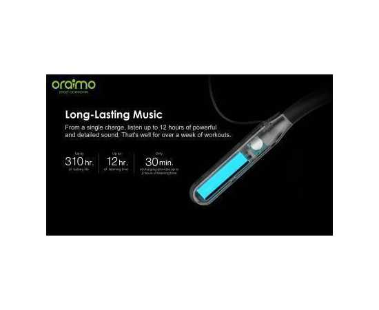 Oraimo E74D Deep Bass Neckband - Black