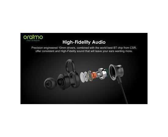 Oraimo E74D Deep Bass Neckband - Black