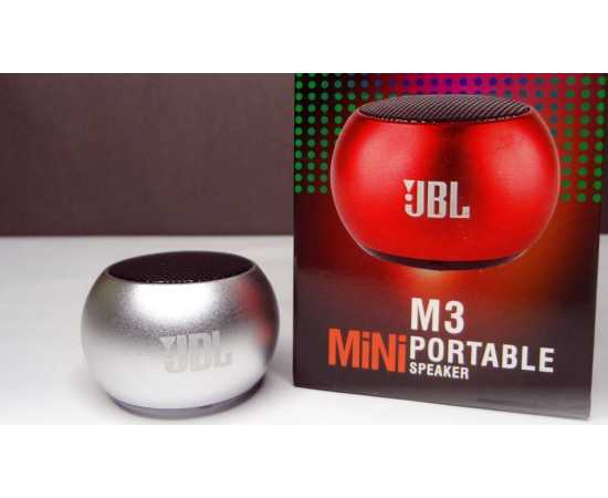Jbl M3 Mini Portable And Rechargeable Speaker With Charging Cable