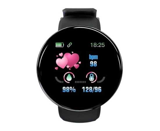 D18 Plus Smart Watch - Black