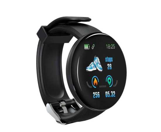 D18 Plus Smart Watch - Black