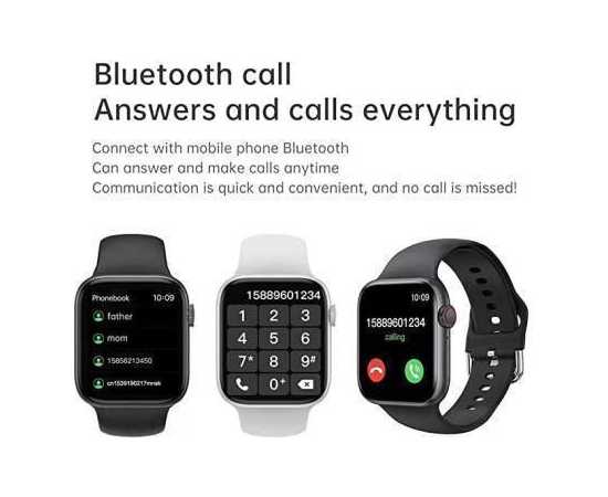S8 Pro Max Bluetooth Smart Watch - Black