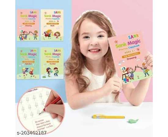 Pack Of 4 - Sank Calligraphy Magic Book Books