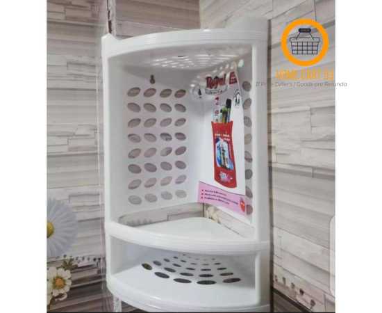 Corner Rack Plastic Used In Bathroom & Kitchen