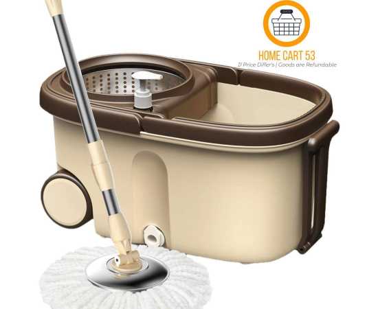 Cleaning Wheel Mop Bucket - Brown