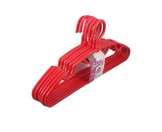 Plastic Hanger For Clothes - Pack Of 6