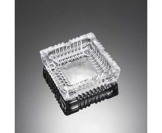 Medium Size Crystal Clear Glass Ashtray - 1 Piece