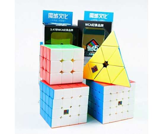 Pack of 4 Moyu Meilong Cubes Puzzle Toy