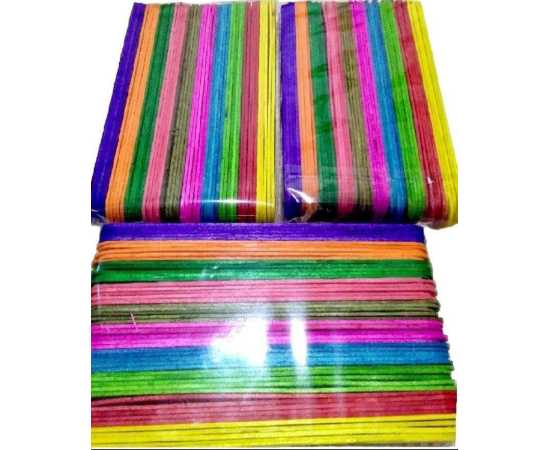 Pack Of 250 Wooden Popsicle Sticks (Length - 4.5 Inches)