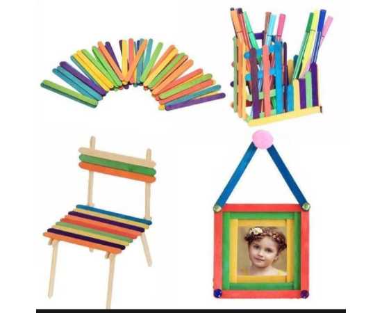 Pack Of 50 Ice Cream Sticks 4.5 Inch