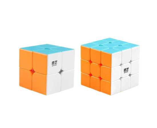 Qiyi Speed Magic Cube Puzzle Toy - Pack of 2