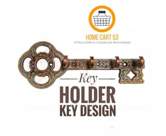 Key Shape Wall Key Holder - 1 Piece