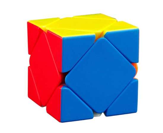 Rubik Skewb Cube Sticker less Puzzle Toy