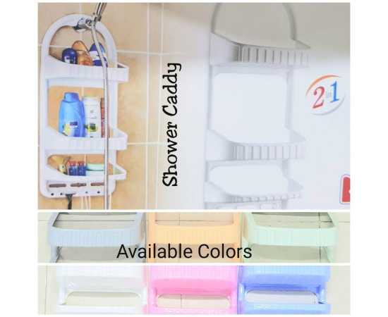 Bathroom Shower Caddy Basket 3 Layer- Plastic
