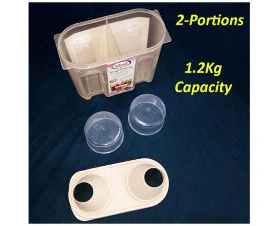 Food Grade Plastic Leaf Design Spices Jar - Large 1000ml Capacity