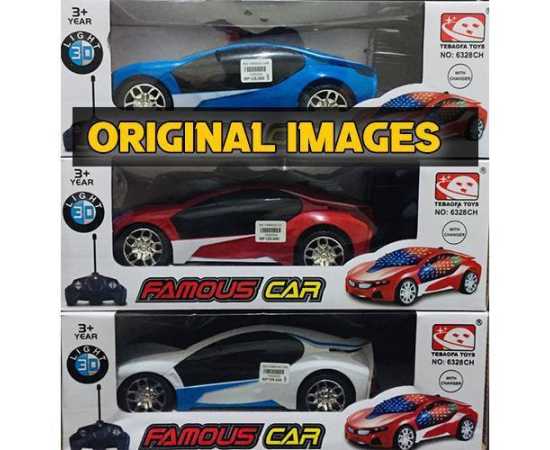 3D Famous Car 4 Channel Remote Control Cars Toy