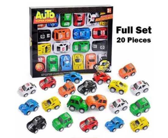 Pull Back Mini Car Set Toy - Pack of 20 PCS